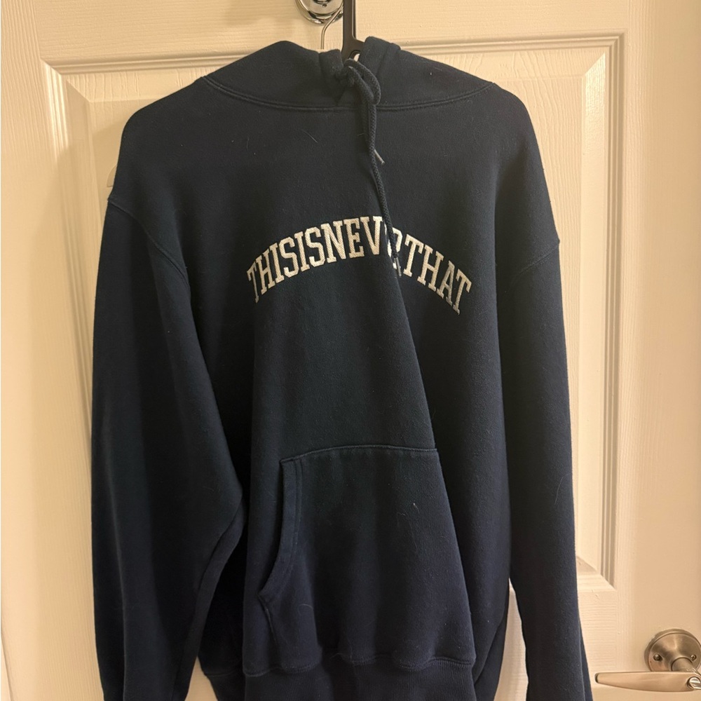 THISISNEVERTHAT Navy Hoodie